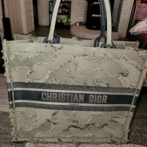 Christian dior large book tote